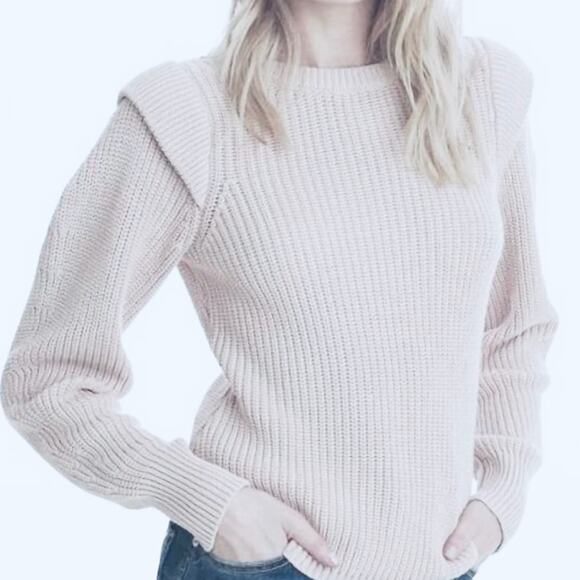 525 America Cream Crew Neck fisherman Sweater small - Picture 3 of 7